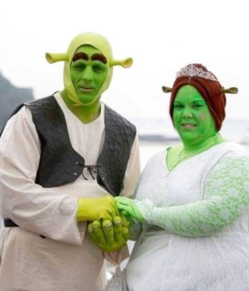 Heidi e Paul allaltare come Shrek e Fiona che matrimonio da favola
