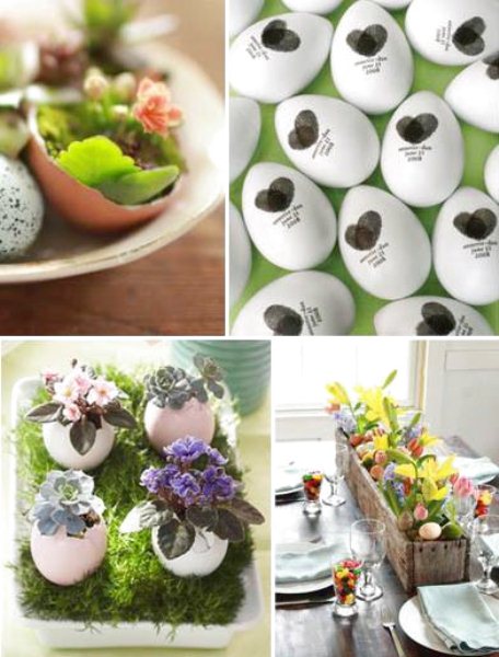 Matrimonio a Pasqua: decorazioni con le uova