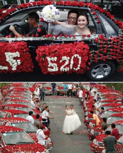 Matrimoni Curiosi: 99.999 rose rosse