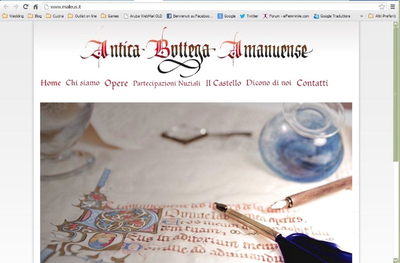 Antica Bottega Amanuense partecipazioni scritte a mano